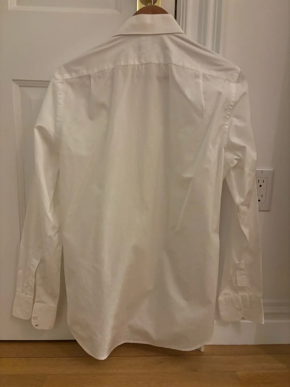 J. Crew Thomas Mason White Tuxedo Dress Shirt - Picture 3 of 4